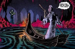 Charon begegnet der Nymphe Thetis