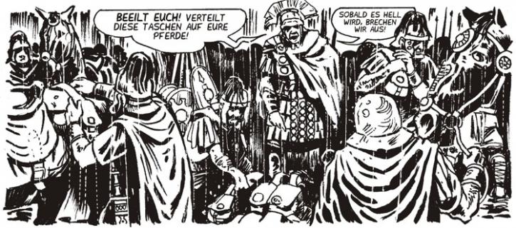 Bildstreifen aus Die Geister der toten Legion